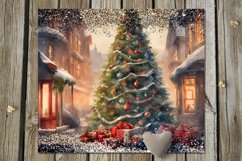 Watercolor Christmas | 8 xmas Sublimation Tumbler Designs Product Image 3