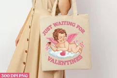 Just waiting for valentine PNG, Sweet Valentines Sublimation Product Image 3