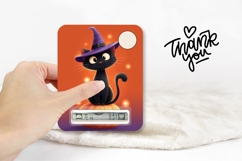 Cartoon Black Cat Money Card, Printable Halloween Money Card Product Image 3