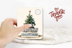 Vintage Christmas Tree Money Card, Christmas Money Holder Product Image 3