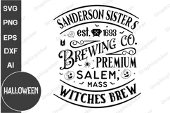 Farmhouse Halloween PNG SVG , Halloween Round Sign PNG Product Image 1