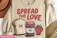 Spread the Love PNG, Valentine Puns Sublimation PNG Product Image 3