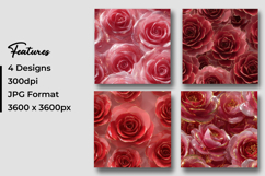 Red Roses Digital Paper Pattern Product Image 3