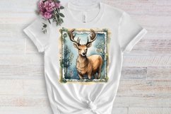 Christmas Postage Stamps Sublimation Clipart, Product Image 3