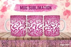 Pink Leopard Mug Sublimation | PNG Bundle | Valentines day Product Image 3