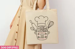 Little Miss Chef PNG, Cooking Sublimation PNG Product Image 3