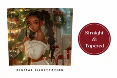 Girl Christmas Tumbler Design, Christmas Sublimation Design Product Image 3