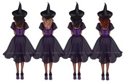 Halloween Witch clipart, Happy Halloween, witch sublimation Product Image 3