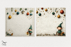 Christmas Elf digital paper, background clipart Product Image 3
