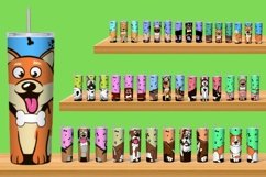Dogs Tumbler Sublimation | 20 oz | Taper | Straight Product Image 1
