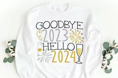 Goodbye 2023 Hello 2024 svg, New Year's Eve Svg, New Years. Product Image 2