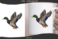 Flying duck png design for T-shirts Product Image 3