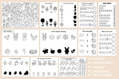 Easter village coloring games. Spring colouring activities Product Image 3