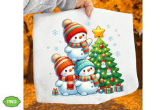 Cute Christmas Snowman PNG, Funny Christmas Snowman PNG Product Image 2