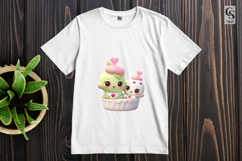 Cute Valentine Dessert Couple Clipart Sublimation SVG PNG Product Image 2