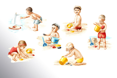 Kids on the beach Product Image 4