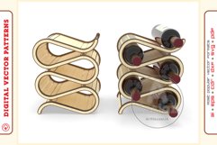 Wine Shelf v5 - laser cutting file - Glowforge ready SVG Product Image 3