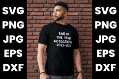 End Of The Year Autographs 2022-2023 SVG,PNG, JPG, EPS, DXF Product Image 3