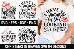 Christmas in Heaven SVG Design - I have an angel looking out Product Image 1