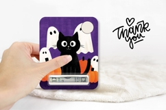 Cartoon Halloween Money Card, Cartoon Cat Money Card PNG Product Image 3