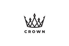 Crown Logo Design Vector Illustration Product Image 1