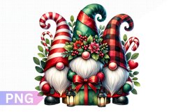 Christmas Gnome Sublimation, Clipart PNG Design Product Image 1