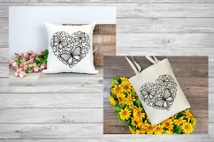 Valentines SVG Day | Butterfly SVG | Lace Heart SVG Product Image 5