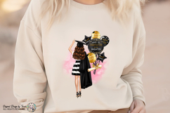 Graduation Sticker PNG Black Gold Balloon Grad Brunette Girl Product Image 4