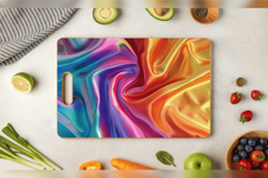 Rainbow Satin Cloth Cutting Boards sublimation Design Product Image 3