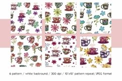 Teacup digital papers Product Image 3
