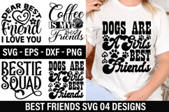 Best Friend SVG Design - Dogs Are A Girls Best Friends Product Image 1