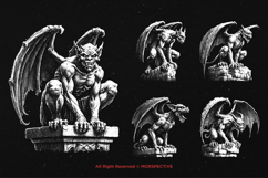 10 Bundle Dark Art Gargoyle Statue Gothic Horror Demon Product Image 5