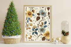Vintage Retro Floral Seamless Pattern Digital Backgrounds Product Image 3