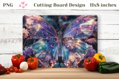 Butterfly Cutting Board Sublimation, Holographic Butterfly Product Image 1