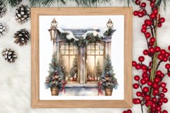 Christmas Window Sublimation Clipart, Christmas Window Product Image 3