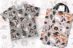 Seamless Halloween Digital Papers set, Cute Pattern Design Product Image 3
