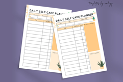 Cute Daily Self Care Planner Template | Printable Canva Product Image 2