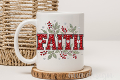 Faith PNG, Red Rhinestone Christian Bling Sublimation Design Product Image 3