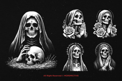 10 Bundle Dark Art Mother Skull Praying Gothic Sugar Product Image 5