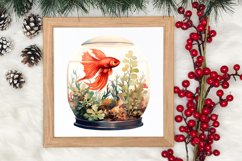 Pets Love Christmas Watercolor Clipart, Christmas PNG Product Image 3