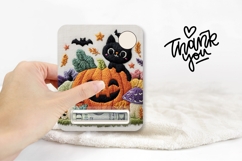 Halloween Black Cat Money Card Printable, Knitted Money Card Product Image 3