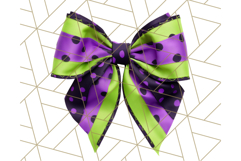 Halloween Bow Clipart, Bright Holiday Ribbon PNG Product Image 3