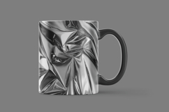 Silver Chrome Foil Digital Paper Product Image 3