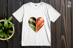 Watercolor Tribal Heart Clipart Sublimation PNG Product Image 2