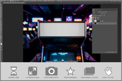 Arcade Machine Marquee Product Image 2