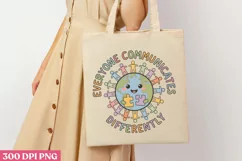 Everyone Communicaties PNG, Autism Sublimation PNG Product Image 3