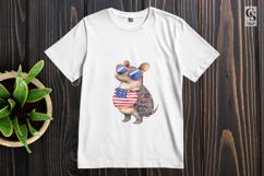 Patriotic Armadillo Clipart PNG Product Image 3