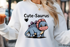 Cute-Saurus PNG, Baby Animal Nursery Sublimation Product Image 1