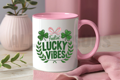 Feelin&#039; Lucky Vibes Sublimation PNG, St. Patrick’s Day PNG Product Image 3