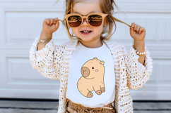 Kawaii Capybara Clipart Set, Cute Capybara Png, Animal Svg Product Image 3